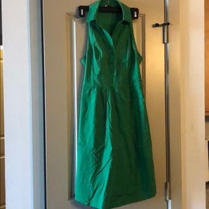 Anthropology Kelly green summer dress